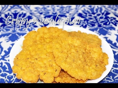 Diwali special - Crispy masala puri | Teatime snacks by crazy4veggie.com