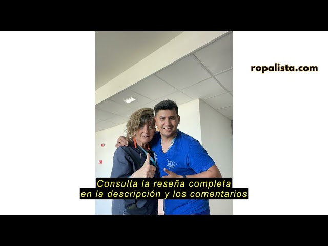 Vídeo relacionado con B-well Gabi Casaca Uniforme Empleada Hogar Con Botones - Enfermeras, Limpieza Mujer, Manga Corta, Cuello V y Solapa - Blanco M