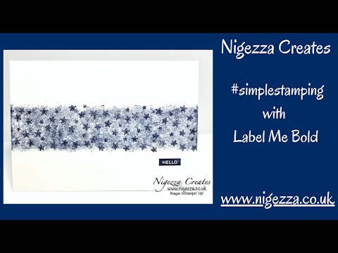 #simplestamping with Label Me Bold