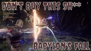 D.B.T.S. | Don't Buy Babylon's Fall!
