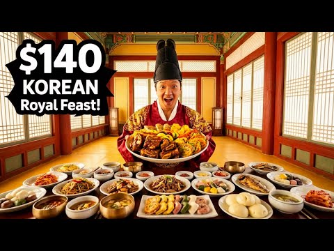 $140 Korean ROYAL FEAST | This Is What KOREAN EMPERORS Used to Eat!