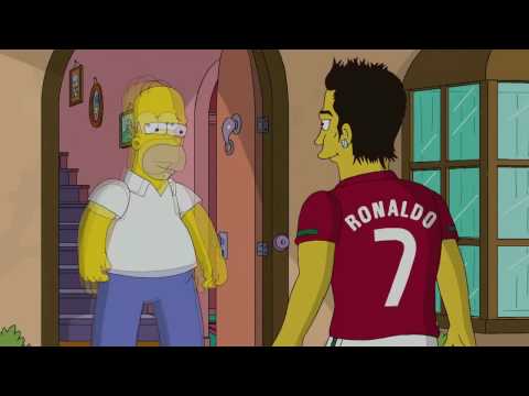 CRISTIANO RONALDO IN THE SIMPSONS!