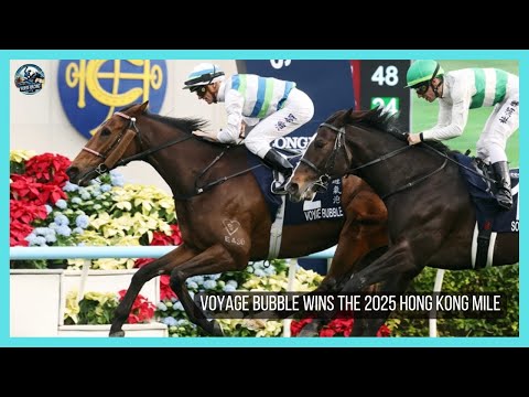 VOYAGE BUBBLE wins the 2025 Hong Kong Mile (G1)