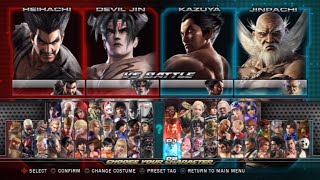 Tekken Tag Tournament 2 All Characters (Including DLC) [PS3]