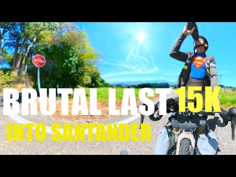 How did I cycle the last 15k into Santander on my Gravel Bike? #gravel #bikepacking #santander 