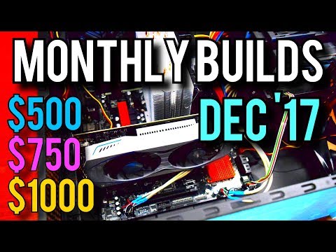 月度構建4：英特爾、Ryzen、Nvidia PC [2017年12月] 。 (Monthly Builds 4: Intel, Ryzen, Nvidia PCs  [December 2017])
