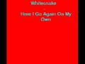Whitesnake- Here I go again on my own 