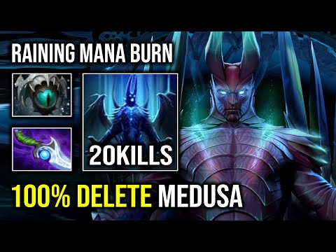 How to 100% Delete Medusa From the Map with Raining Mana Burn Diffusal Terrorblade Dota 2
