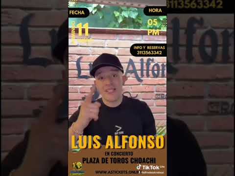 GRAN CONCIERTO DE LUIS ALFONSO (EL SEÑORAZO) EN CHOACHI CUNDINAMARCA.