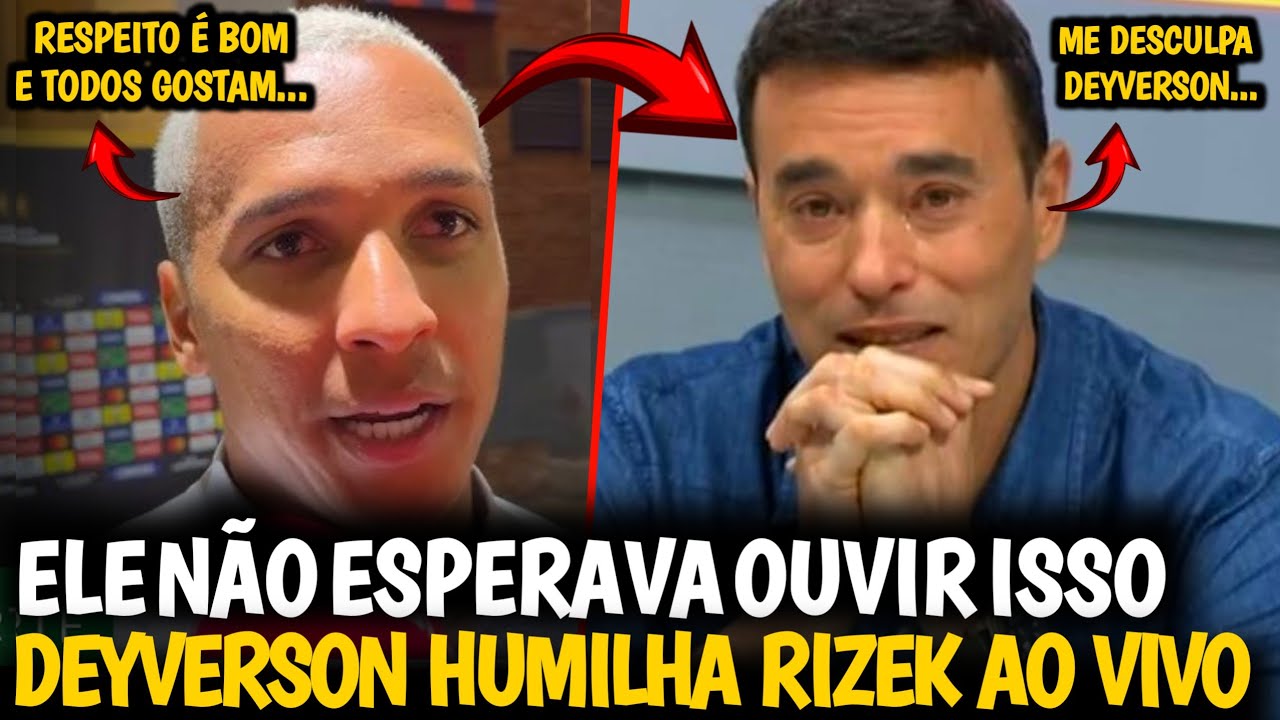 🚨HUMILHOU AO VIVO| DEYVERSON DEU NO MEIO COM RESPOSTA ABSURDA AO ANDRÉ RIZEK NO SELEÇÃO SPORTV| Veja
