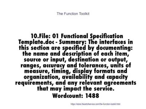 The Function Toolkit