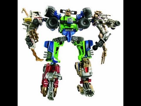 Power Core Combiners MUDSLINGER with DESTRUCTICONS: EmGo's Transformers Reviews N' Stuff