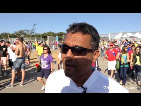 England fans react after Costa Rica draw