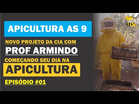 , title : '"APICULTURA AS 9": Novo projeto da  CIA DA ABELHA c/ o  PROF ARMINDO e uma aula para produção de mel'