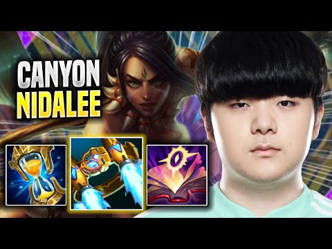 CANYON DESTROYING WITH NIDALEE! - DK Canyon Plays Nidalee JUNGLE vs Karthus! | Season 2022