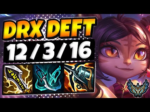 Deft Tristana vs Sivir [ ADC ] Patch 12.17 Korea Challenger ✅