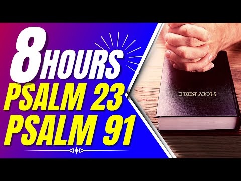 Psalm 23, Powerful Psalm 91 Protection Bible verses for sleep with God's Word.