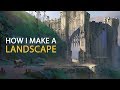 How I Make A Landscape Concept Art Process