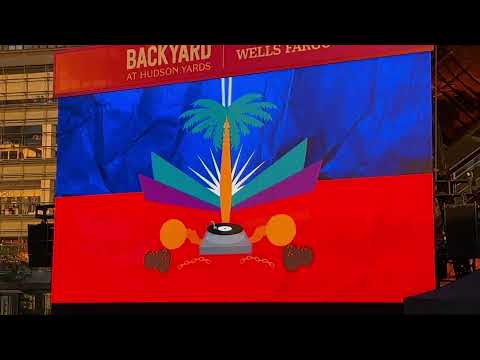 MICHAËL BRUN from #Haïti  🇭🇹 Haitian DJ with Paul Beaubrun Hudson Yards NYC USA August 3rd 2022