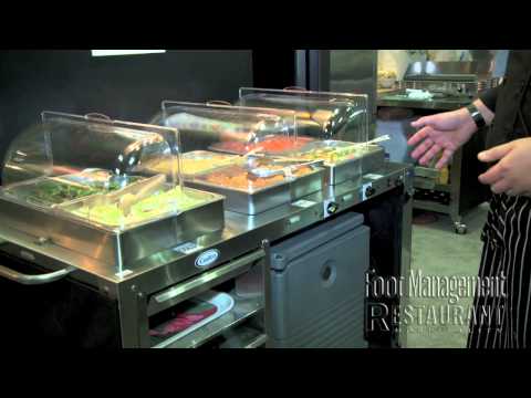 Cadco WTBS-3N-HD Countertop Triple Buffet Server w/ Rolltop Lid, 20-1/2" X 14" Warming Zone 3 image