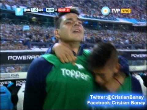 Racing 1 Godoy Cruz 0 (Relato Jorge Barril) Torneo Primera Division 2014 Racing Campeon