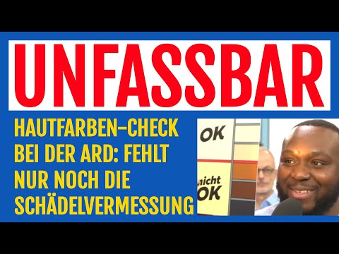 Hautfarben-Check bei ARD Sendung "Die 100" - fehlt nur noch die Schädelvermessung - Rassismus pur!