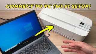 Connect PC Computer to HP Deskjet 3700 Series Printer Over Wi-Fi FULL SETUP