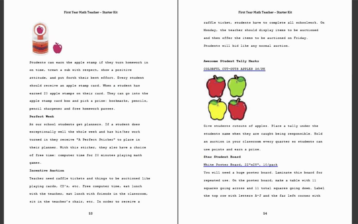First Year Middle School Math Teacher Starter Kit-Display.m4v