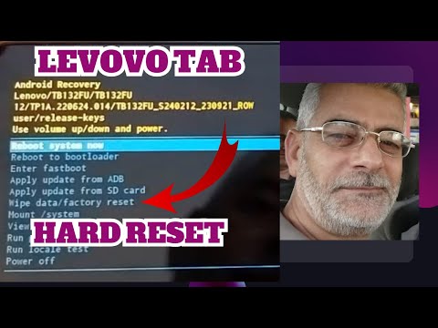 How to hard reset the Lenovo Tab P11 pro without a PC and all Lenovo tablets?