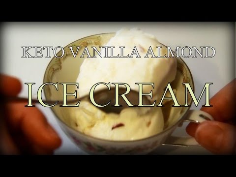 KETO VANILLA ALMOND ICE CREAM! EASY & DELICIOUS