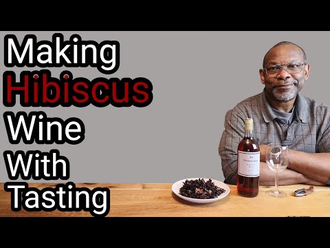Making Hibiscus Wine  8.6% ABV