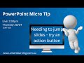 PowerPoint: Using Action buttons