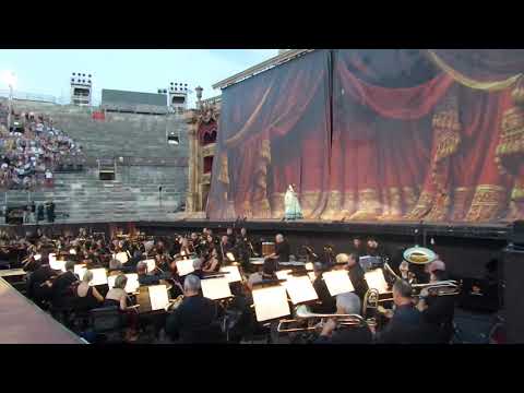 Arena Verona Traviata regia Zeffirelli conductor Armiliato & Verona's with Grigolo Domingo Oropesa