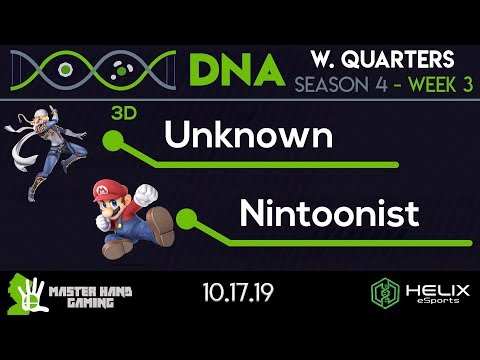 DNA S4:W3 - 3D | Unknown (Sheik) Vs. Nintoonist (Mario) - Winner's Quarters