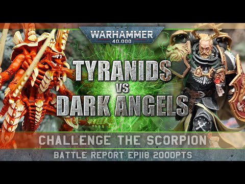 Dark Angels vs Tyranids Warhammer 40K Battle Report 9th Edition 2000pts CTS118 LION'S SIDE!