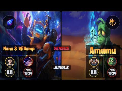 Naehyun NUNU & WILLUMP (Jungle) [Phase Rush] VS AMUMU - Challenger KR Patch 10.24