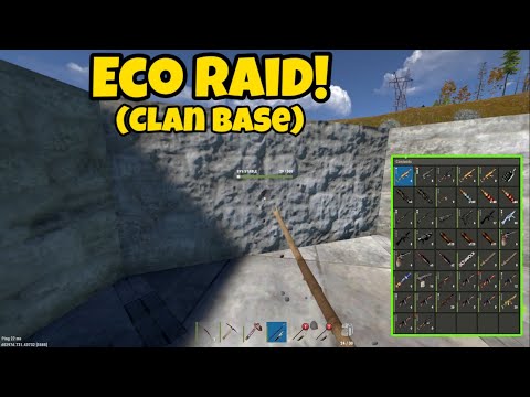 Eco Raiding a Decaying Clan Base to get RICH! - Rust Console