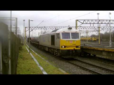 DBS Silver 60066 Hauls the Wolverhampton Steel Train Through Bescot 6/2/14