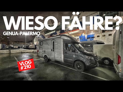 #210 - Fähre Genua - Palermo mit dem Hymer - Sizlien im Winter 2022 - 2023