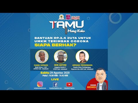 Tamu Mang Koko - Bantuan Rp. 2,4 Juta Untuk Umkm Terimbas Corona, Siapa Berhak?