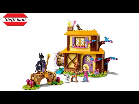 LEGO Disney Sleeping Beauty 43188 Aurora's Forest Cottage unboxing & speed build