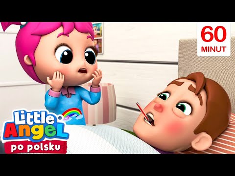 Tata Zachorował | Little Angel 👼🏻 Bajki i piosenki dla dzieci po polsku