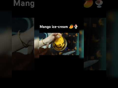 How to make mango ice cream|| home made||mango 🥭||ice cream 🍨 food|| mango ice cream||