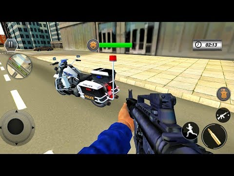 US Police Bike 2020 Gangster Chase #3 - Android Gameplay
