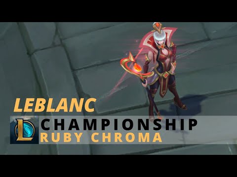 Championship Leblanc Ruby Chroma - League Of Legends