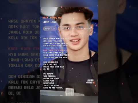 viral❗Abang || lirik lagu ADIK JANDO ABE DUDO #liriklagu #viral #shorts