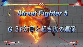 Street Fighter 5 G  3F対策 連係　起き攻め動画
