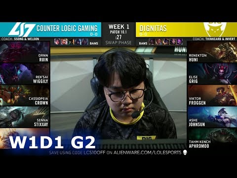 CLG vs Dignitas | Week 1 Day 1 S10 LCS Spring 2020 | CLG vs DIG W1D1