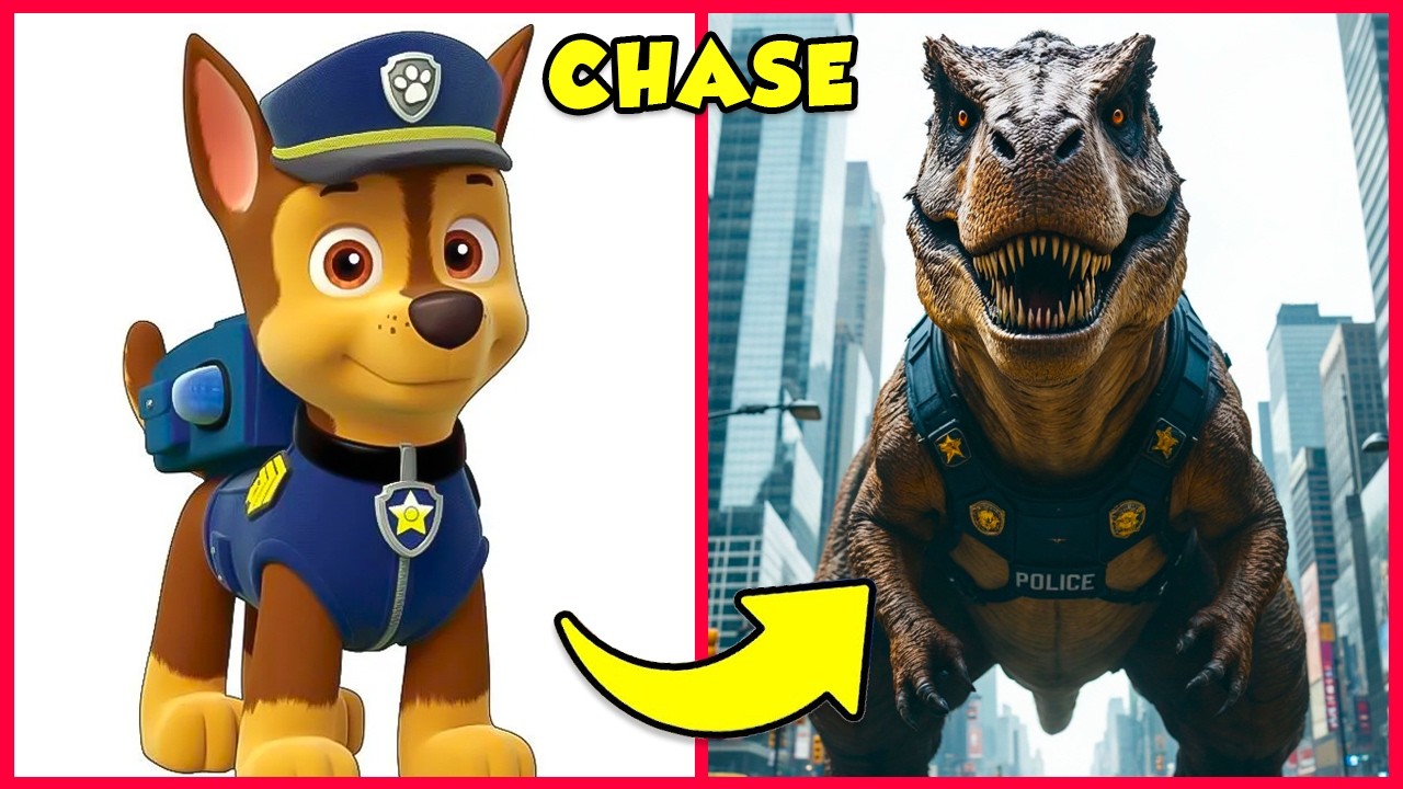 How Paw Patrol Characters Look as Dinosaurs 🦖 + Guess The Paw Patrol Characters by Voice 🔊😍👮