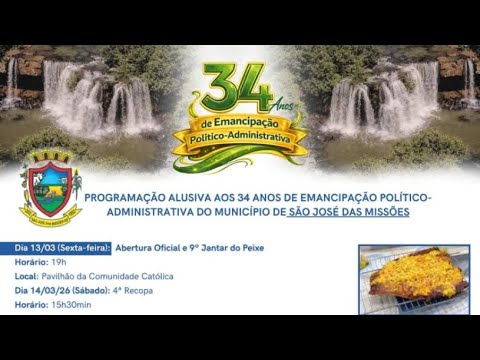 São José das Missões celebra 34 anos!